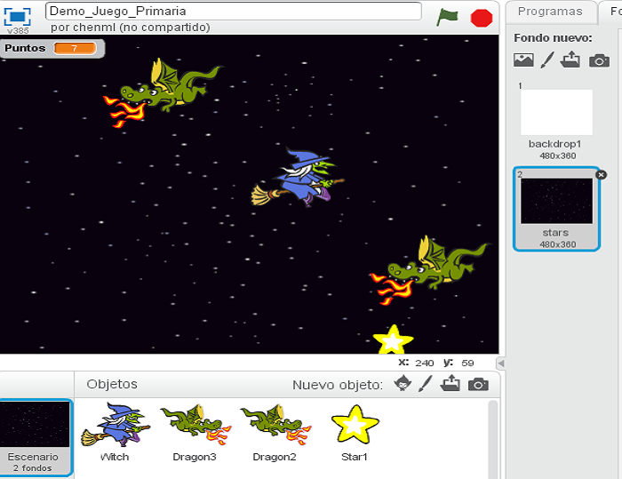 Tutoriales - Videojuego de Flappy Bird programado con Scratch 2.0